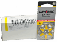 rayovac 10 | Hearing Aid Parts and Accessories RAYOVAC Hearing Aid Batteries<br>Size 10 – Box of 60