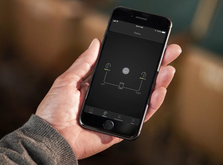 ReSound 3D App monitors battery status