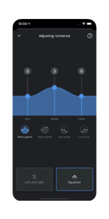 Widex Moment Sheer App Equalizer