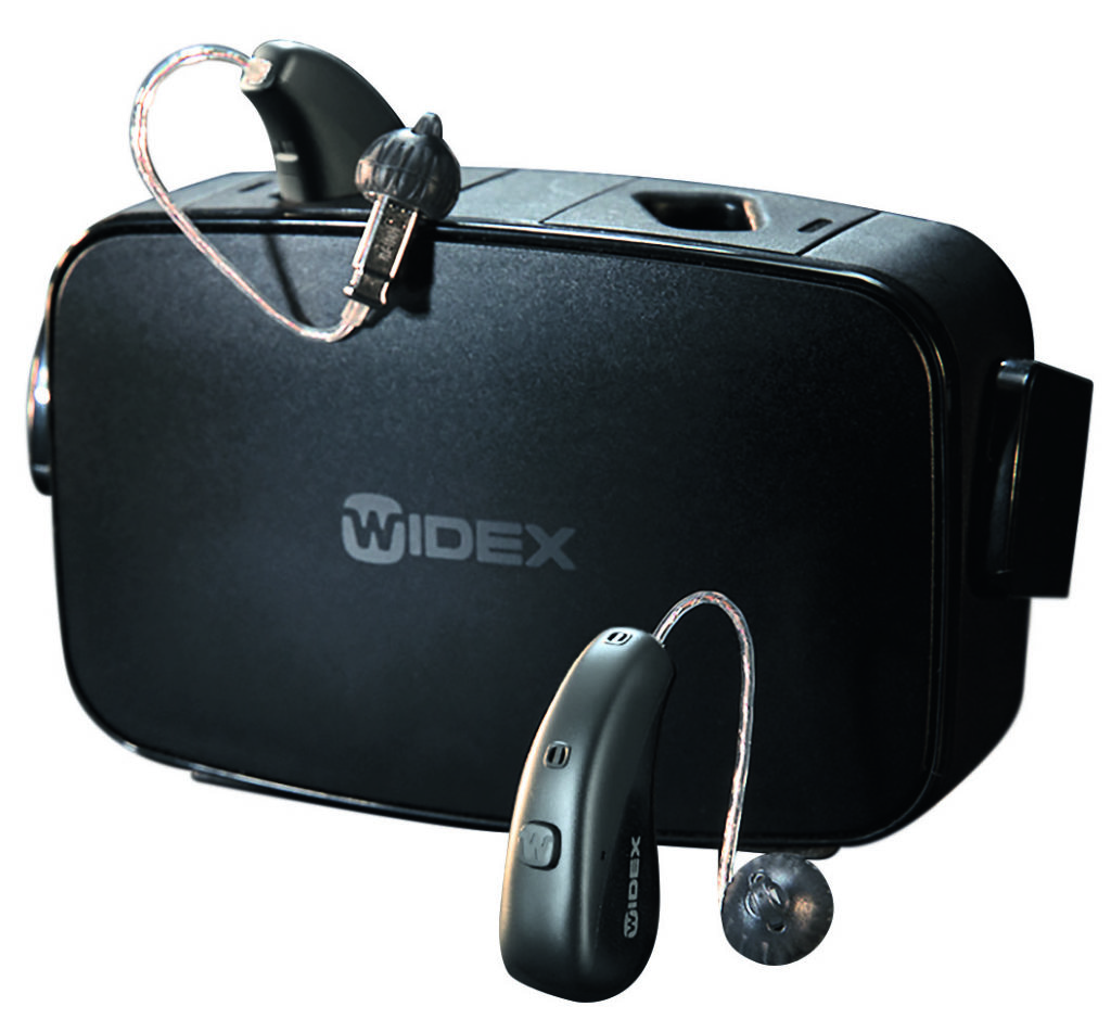 widex moment mric r d hearing aid with charger