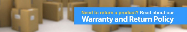 Warranty and returns banner