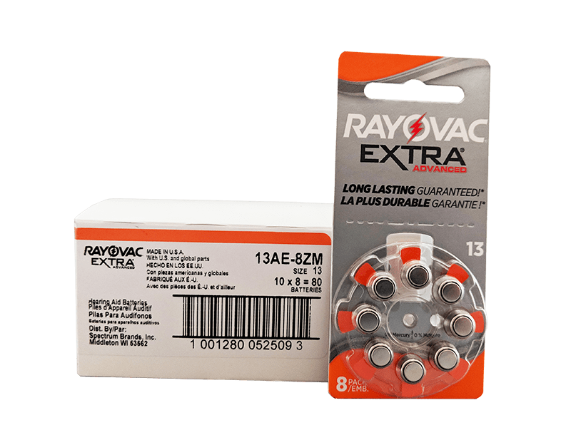 Udstråle Scan Male Rayovac Hearing Aid Batteries, Size 13 - Box Of 80 - $29.99