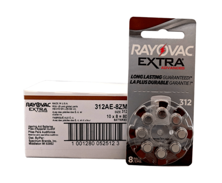 312 box rayovac haring aid batteries 80