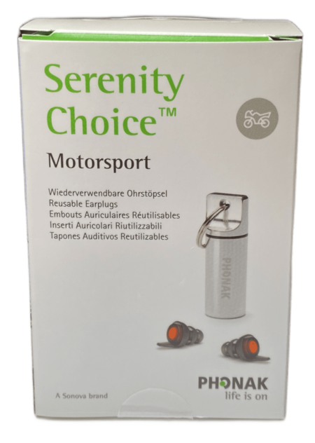 Serenity Choice Ear Plugs for Motorsports by Phonak