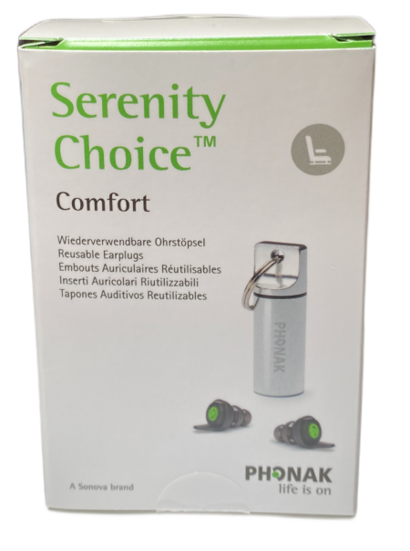 Serenity Choice Ear Plugs for Comfort by Phonak